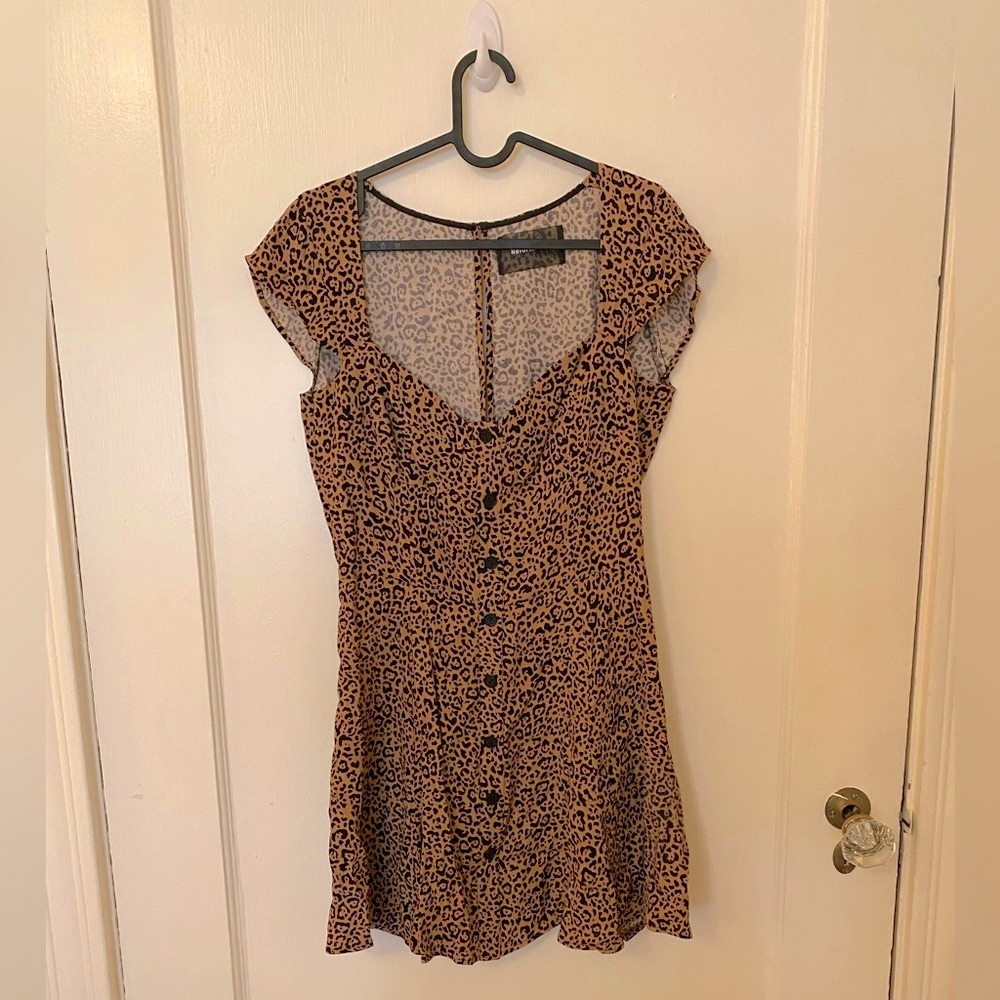 Reformation | Cheetah print mini dress